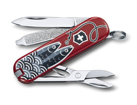 Лимитированный перочинный нож-брелок VICTORINOX Classic "Sardine Can", 58 мм, 7 функций, коллекция 2019 года