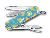Лимитированный перочинный нож-брелок VICTORINOX Classic "Banana Split", 58 мм, 7 функций, коллекция 2019 года