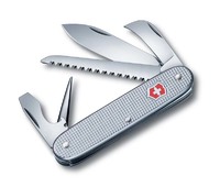 Нож перочинный VICTORINOX Pioneer Swiss Army 7, 93 мм, 7 функций, алюминиевая рукоять, серебристый
