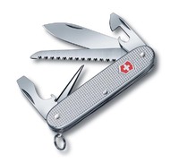 Нож перочинный VICTORINOX Farmer Alox, 93 мм, 9 функций, алюминиевая рукоять, серебристый