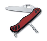 Нож перочинный VICTORINOX Alpineer Grip, 111 мм, 3 функции, с фиксатором, красный с чёрным
