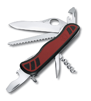 Нож перочинный VICTORINOX Forester M Grip, 111 мм, 10 функций, с фиксатором лезвия, красный с чёрным