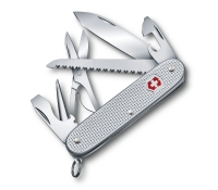 Нож перочинный VICTORINOX Farmer X Alox, 93 мм, 10 функций, алюминиевая рукоять, серебристый