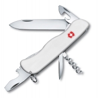 Нож перочинный VICTORINOX Picknicker, 111 мм, 11 функций, с фиксатором лезвия, белый