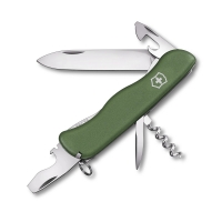 Нож перочинный VICTORINOX Picknicker, 111 мм, 11 функций, с фиксатором лезвия, зелёный