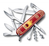 Лимитированный нож VICTORINOX Huntsman Год свиньи 2019, 91 мм, 16 функций, красный