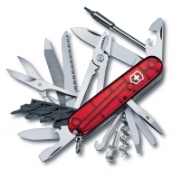 Швейцарский перочинный нож VICTORINOX CyberTool 41, 91 мм, 39 функций, полупрозрачный красный