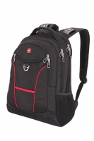 Рюкзак WENGER, 15”, чёрный/красный, полиэстер, 35х20х47 см, 33 л