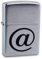 Зажигалка ZIPPO Internet, с покрытием Brushed Chrome, латунь/сталь, серебристая, матовая, 36x12x56 м