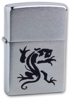 Зажигалка ZIPPO Panther, с покрытием Brushed Chrome, латунь/сталь, серебристая, матовая, 36x12x56 мм