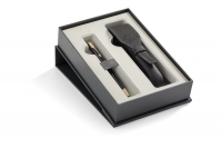 Подарочный набор Parker: Шариковая ручка Parker Sonnet Black Lacquer GT + чехол из экокожи