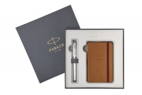 Подарочный набор Parker: Перьевая ручка Parker Urban Premium Pearl + блокнот