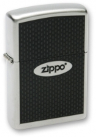 Зажигалка ZIPPO "Zippo Oval", с покрытием Satin Chrome™, латунь/сталь, серебристая, 36x12x56 мм