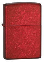 Зажигалка ZIPPO Classic с покрытием Candy Apple Red™, латунь/сталь, красная, глянцевая, 36x12x56 мм