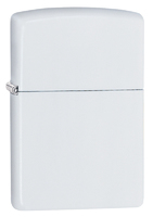 Зажигалка Zippo Classic с покрытием White Matte, латунь/сталь, белая, матовая, 36x12x56 мм