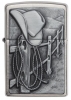 Зажигалка ZIPPO Classic с покрытием Brushed Chrome, латунь/сталь, серебристая, матовая, 36x12x56 мм