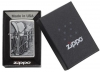 Зажигалка ZIPPO Classic с покрытием Brushed Chrome, латунь/сталь, серебристая, матовая, 36x12x56 мм