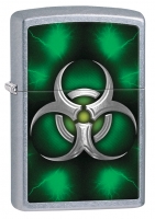 Зажигалка ZIPPO Classic с покрытием Street Chrome™, латунь/сталь, серебристая, матовая, 36x12x56 мм