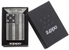 Зажигалка ZIPPO Armor™ с покрытием Antique Silver Plate™, латунь/сталь, серая, матовая, 36x12x56 мм