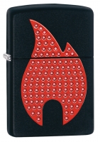 Зажигалка ZIPPO Classic с покрытием Black Matte, латунь/сталь, чёрная, матовая, 36x12x56 мм