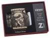 Зажигалка ZIPPO Armor™ с покрытием Antique Brass, латунь/сталь, медная, матовая, 36x12x56 мм