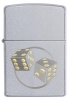 Зажигалка ZIPPO Classic с покрытием Satin Chrome™, латунь/сталь, серебристая, матовая, 36x12x56 мм