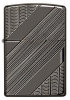 Зажигалка ZIPPO Armor™ с покрытием High Polish Black Ice®, латунь/сталь, чёрная, 36x12x56 мм