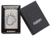 Зажигалка ZIPPO Classic с покрытием Brushed Chrome, латунь/сталь, серебристая, матовая, 36x12x56 мм