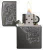 Зажигалка ZIPPO Classic с покрытием Gray, латунь/сталь, серая, матовая, 36x12x56 мм