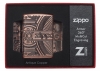 Зажигалка ZIPPO Armor™ с покрытием Antique Copper™, латунь/сталь, медная, матовая, 36x12x56 мм