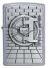 Зажигалка ZIPPO Classic с покрытием Street Chrome™, латунь/сталь, серебристая, матовая, 36x12x56 мм