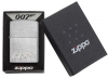 Зажигалка ZIPPO James Bond с покрытием Brushed Chrome, латунь/сталь, серебристая, 36x12x56 мм