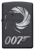 Зажигалка ZIPPO James Bond с покрытием Black Matte, латунь/сталь, чёрная, матовая, 36x12x56 мм