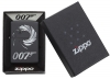 Зажигалка ZIPPO James Bond с покрытием Black Matte, латунь/сталь, чёрная, матовая, 36x12x56 мм