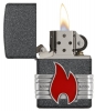 Зажигалка ZIPPO Classic с покрытием Iron Stone™, латунь/сталь, серая, матовая, 36x12x56 мм