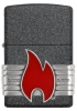 Зажигалка ZIPPO Classic с покрытием Iron Stone™, латунь/сталь, серая, матовая, 36x12x56 мм