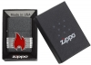 Зажигалка ZIPPO Classic с покрытием Iron Stone™, латунь/сталь, серая, матовая, 36x12x56 мм