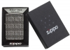 Зажигалка ZIPPO Armor® с покрытием Black Ice®, латунь/сталь, чёрная, глянцевая, 36x12x56 мм