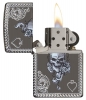 Зажигалка ZIPPO Armor® с покрытием Black Ice®, латунь/сталь, чёрная, глянцевая, 36x12x56 мм