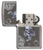 Зажигалка ZIPPO Armor® с покрытием Black Ice®, латунь/сталь, чёрная, глянцевая, 36x12x56 мм