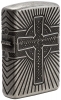 Зажигалка ZIPPO Armor® с покрытием Antique Silver, латунь/сталь, серебристая, матовая, 36x12x56 мм