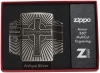 Зажигалка ZIPPO Armor® с покрытием Antique Silver, латунь/сталь, серебристая, матовая, 36x12x56 мм