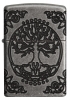 Зажигалка ZIPPO Armor® с покрытием Antique Silver, латунь/сталь, серебристая, матовая, 36x12x56 мм