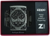 Зажигалка ZIPPO Armor® с покрытием Antique Silver, латунь/сталь, серебристая, матовая, 36x12x56 мм