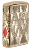 Зажигалка ZIPPO Armor® с покрытием High Polish Gold Plate, латунь/сталь, золотистая, 36x12x56 мм