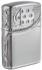 Зажигалка ZIPPO Armor® с покрытием High Polish Chrome, латунь/сталь, серебристая, 36x12x56 мм