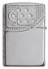 Зажигалка ZIPPO Armor® с покрытием High Polish Chrome, латунь/сталь, серебристая, 36x12x56 мм