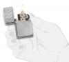 Зажигалка ZIPPO Armor® с покрытием High Polish Chrome, латунь/сталь, серебристая, 36x12x56 мм