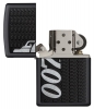 Зажигалка ZIPPO James Bond с покрытием Black Matte, латунь/сталь, чёрная, матовая, 36x12x56 мм