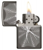 Зажигалка ZIPPO Classic с покрытием Black Ice®, латунь/сталь, чёрная, глянцевая, 36x12x56 мм